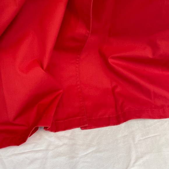 London Fog Collared Trench Coat Long Red Women’s Size 14-M - Picture 6 of 16